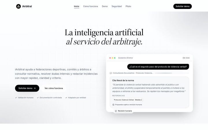 Screenshot of iarbitral.com
