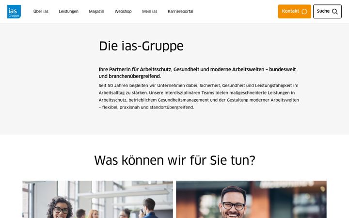 Screenshot von ias-gruppe.de