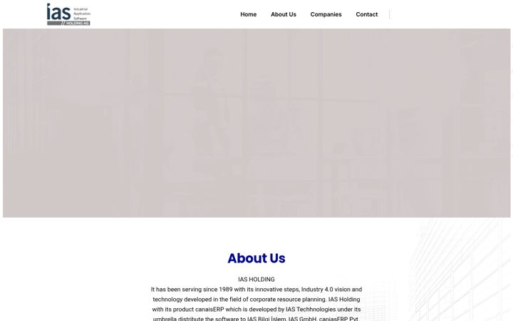 Screenshot of ias-holding.com