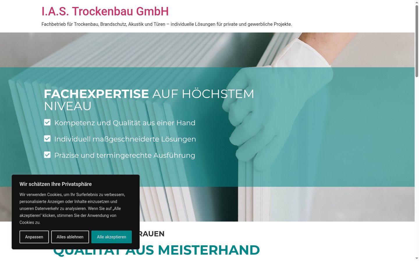 Screenshot tal-banner tal-kunsens muri qabel kwalunkwe interazzjoni