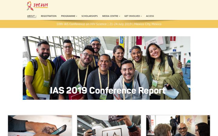 Screenshot of ias2019.org