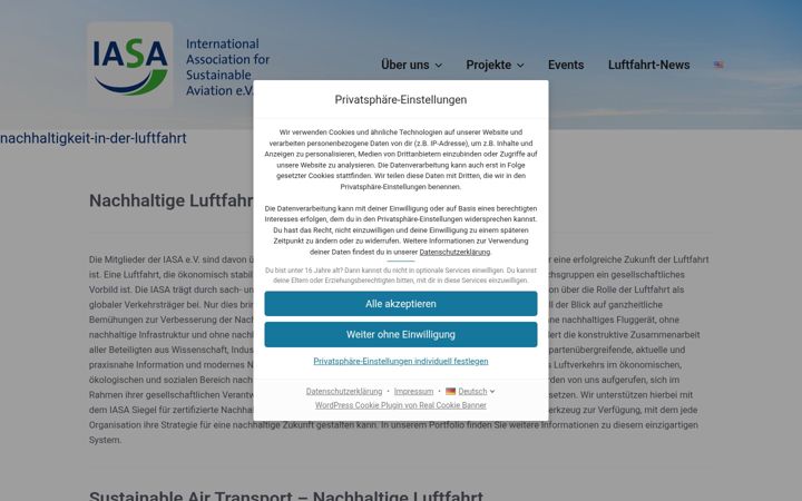 Screenshot of iasaev.org