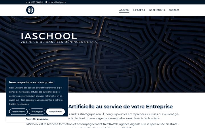Screenshot of iaschool.ch