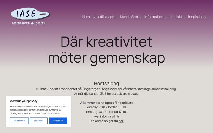 Screenshot of iase.se