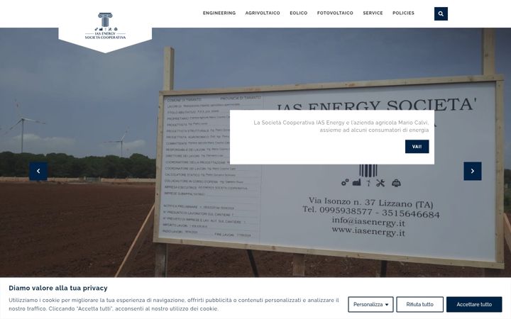 Screenshot of iasenergy.it