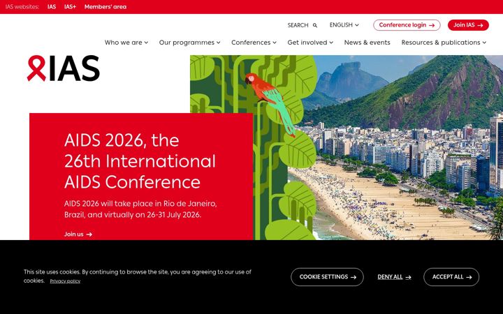 Screenshot of iasociety.org