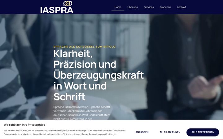 Screenshot of iaspra.com