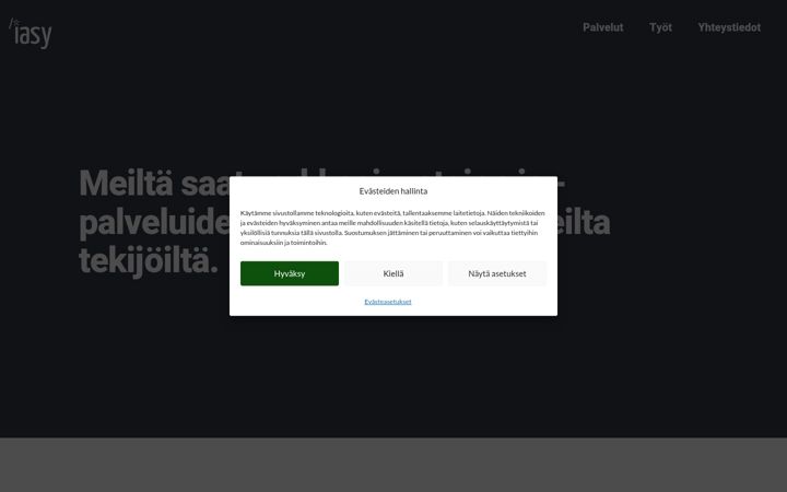 Screenshot of iasy.fi