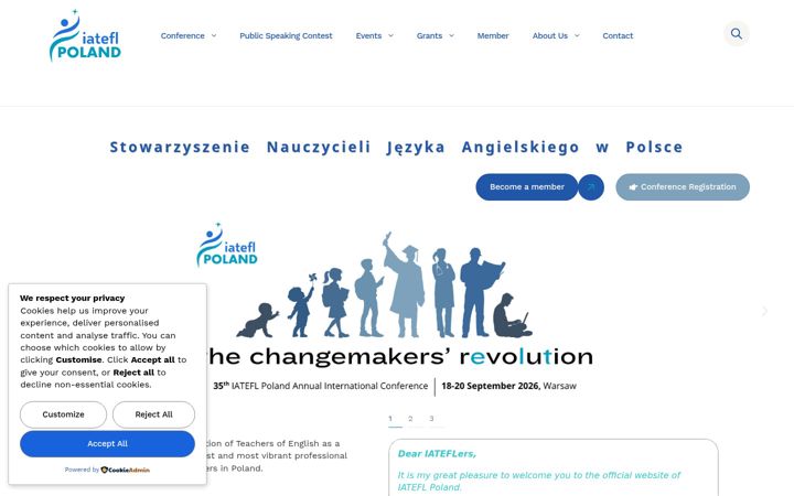 Screenshot of iatefl.org.pl