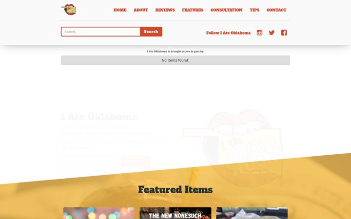 Screenshot of iateoklahoma.com
