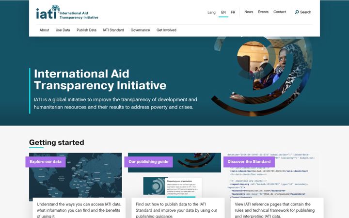 Screenshot of iatistandard.org