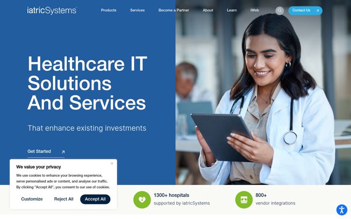 Screenshot of iatric.com