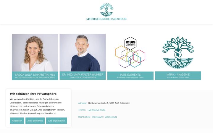 Screenshot of iatrik-gesundheitszentrum.at