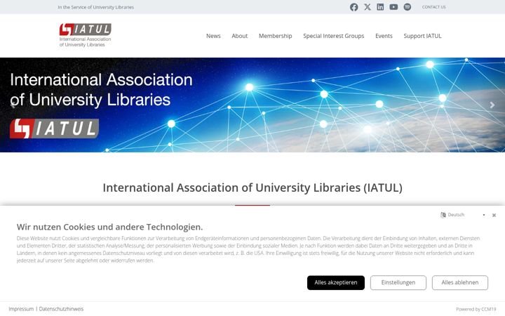 Screenshot of iatul.org
