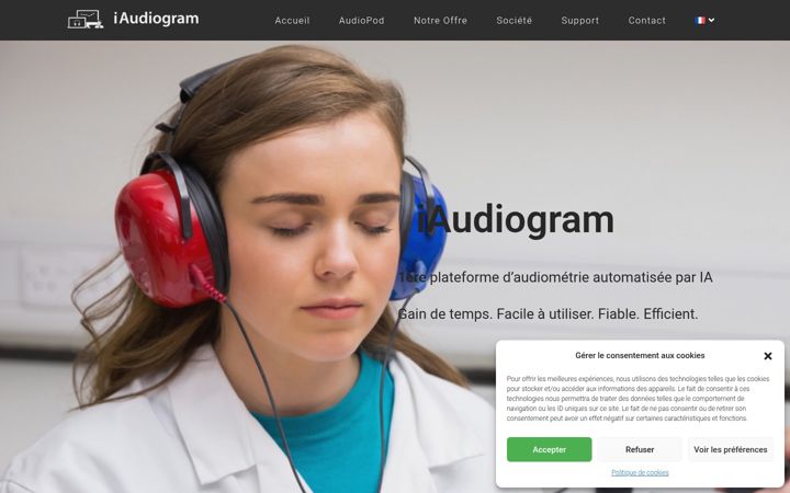 Screenshot of iaudiogram.com