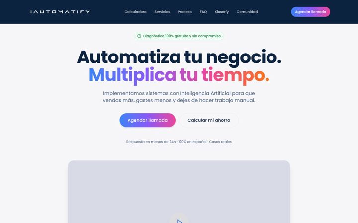 Screenshot of iautomatify.com