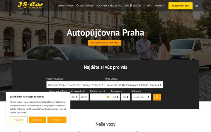 Screenshot of iautopujcovna.cz