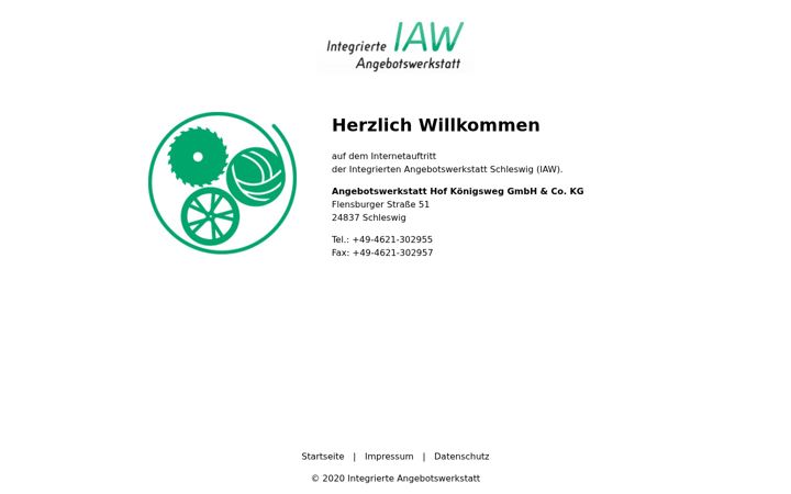 Screenshot of iaw-schleswig.de