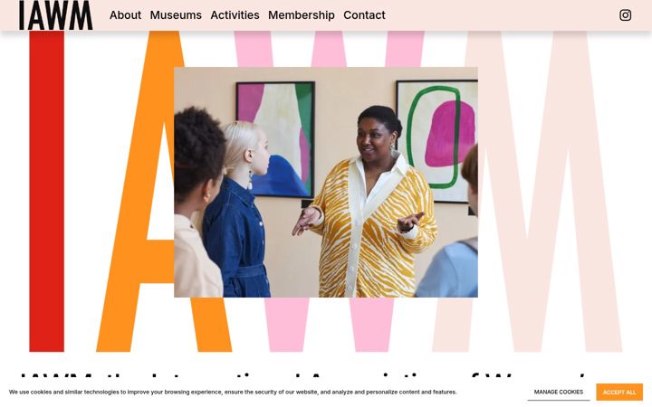 Screenshot of iawm.international
