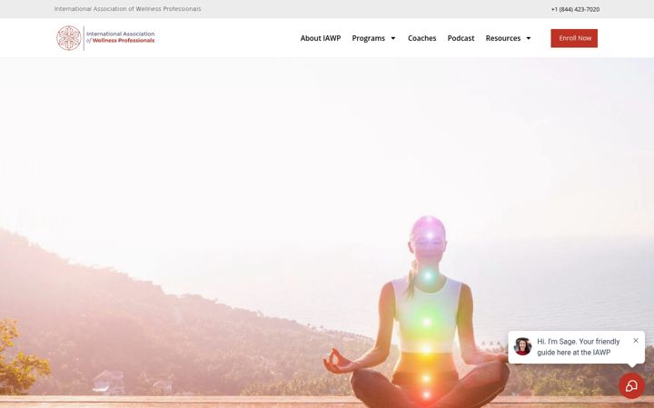 Ekrānuzņēmums no iawpwellnesscoach.com
