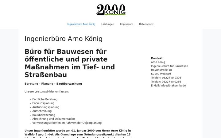 Screenshot of ib-akoenig.de