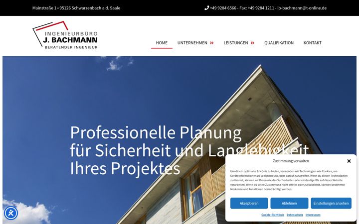 Ekraanipilt saidist ib-bachmann.de