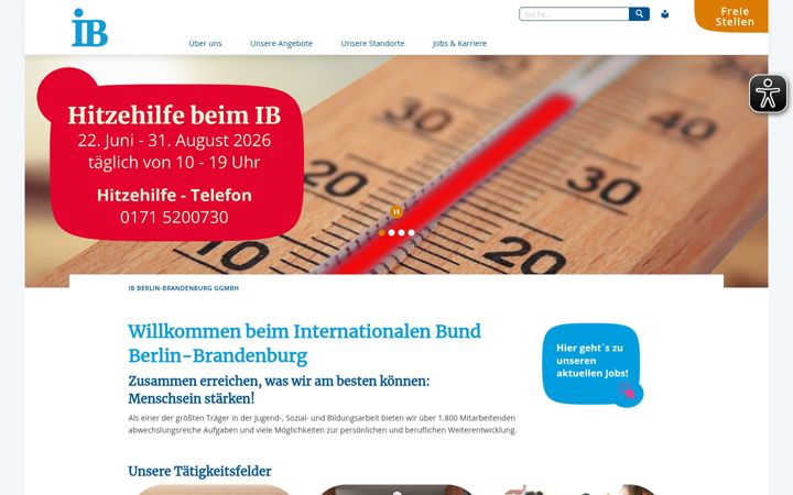 Screenshot of ib-berlin.de