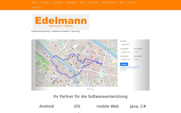 Screenshot of ib-edelmann.de