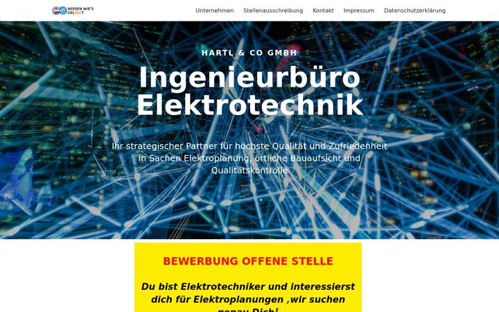 Screenshot of ib-hartl.at