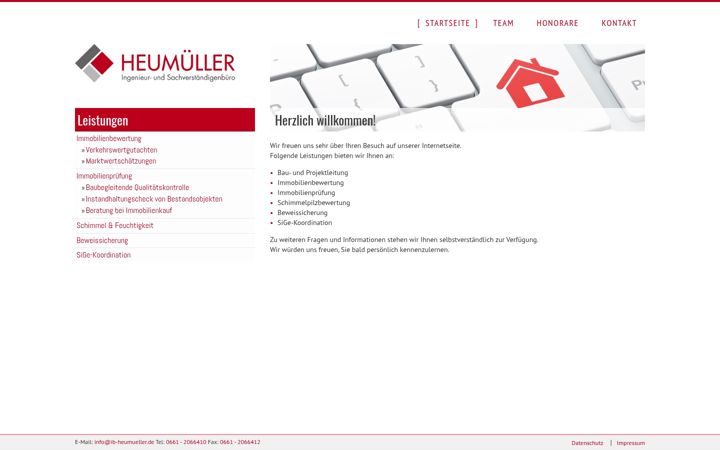 Screenshot of ib-heumueller.de
