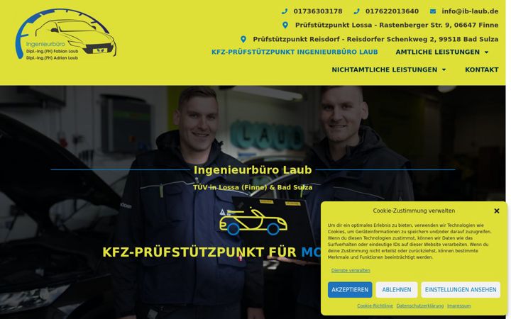 Screenshot of ib-laub.de