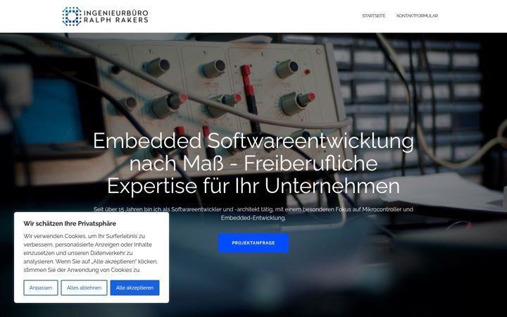 Screenshot of ib-rakers.de