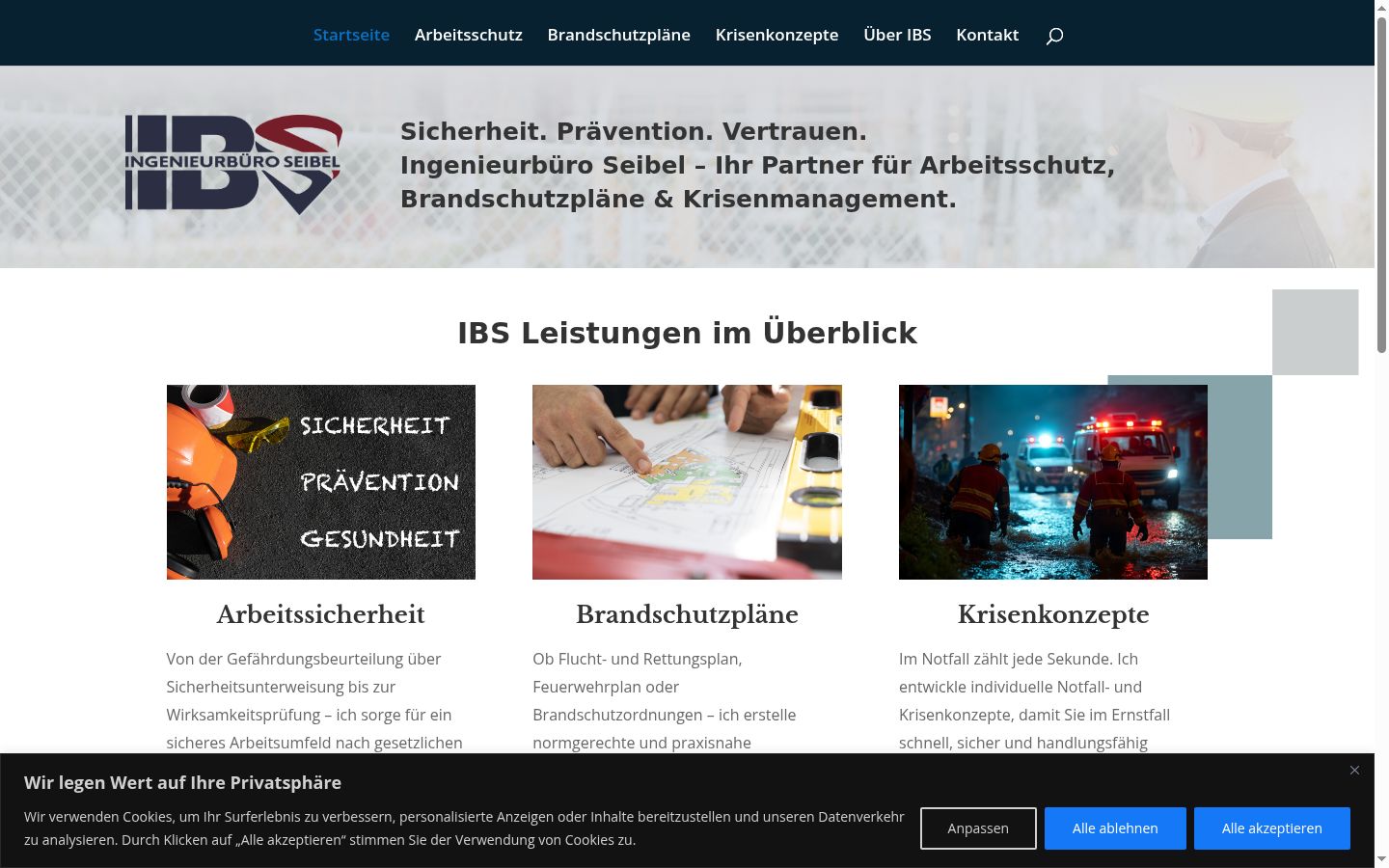 Screenshot tal-banner tal-kunsens muri qabel kwalunkwe interazzjoni