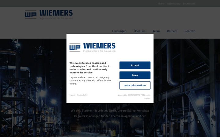 Screenshot of ib-wiemers.de