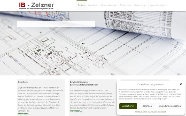 Screenshot of ib-zelzner.de