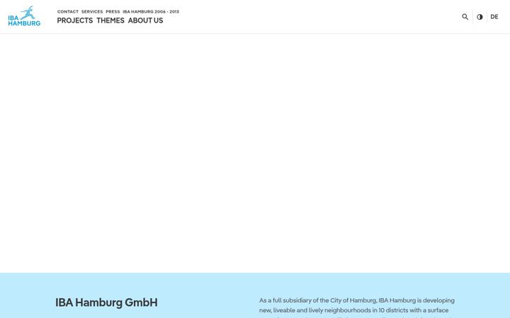 Screenshot of iba-hamburg.de