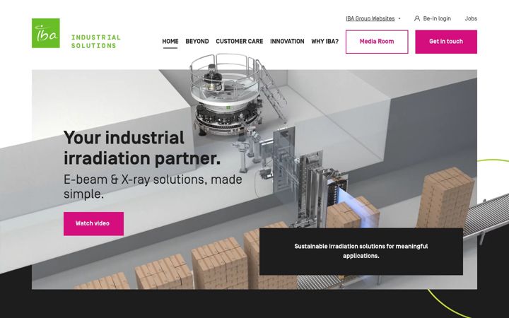 Screenshot of iba-industrial.com
