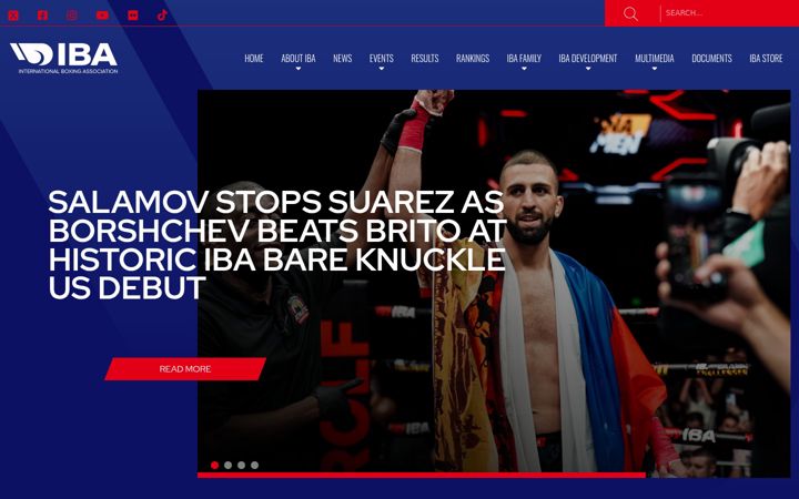 Screenshot of iba.sport