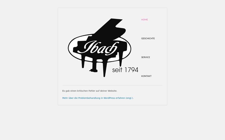 Screenshot of ibach.de