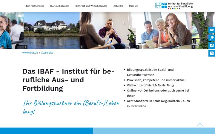 Screenshot of ibaf.de