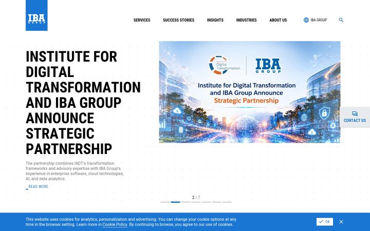 Screenshot of ibagroupit.com
