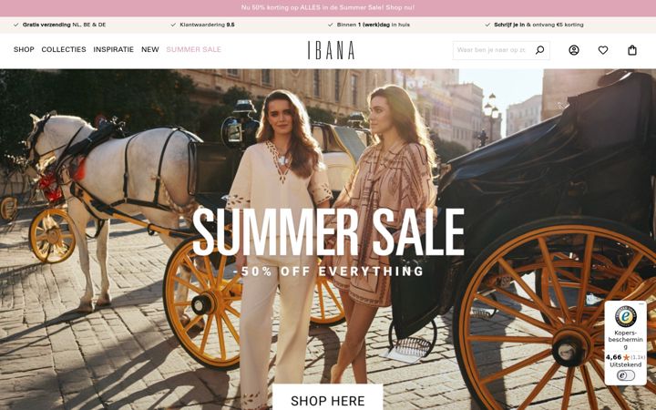 Screenshot of ibana.nl