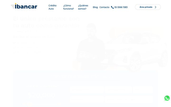 Screenshot of ibancar.mx