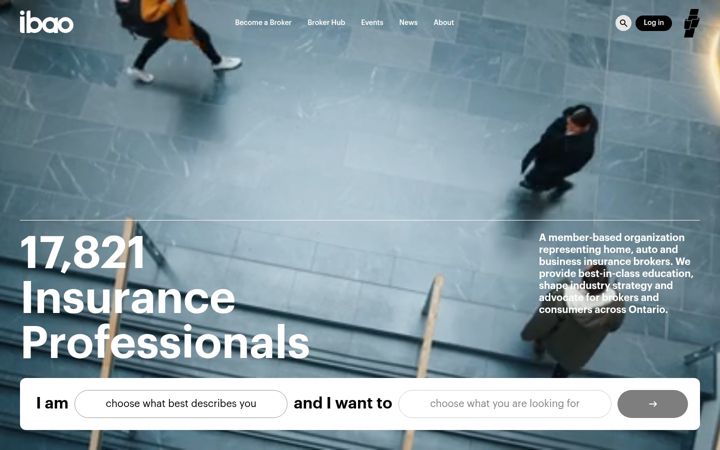Screenshot of ibao.org