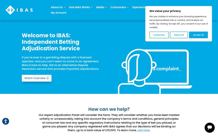 Screenshot of ibas-uk.com