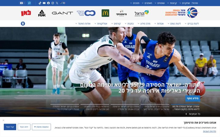 Captura de pantalla de ibasketball.co.il