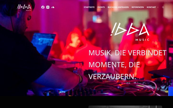 Screenshot of ibbamusic.de