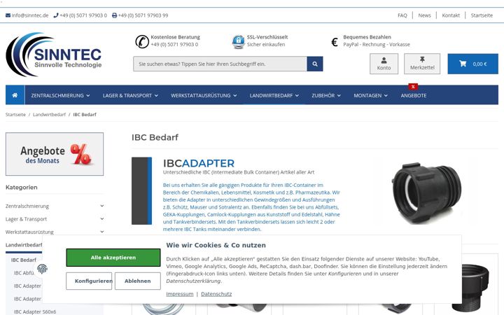 Screenshot of ibc-artikel.de