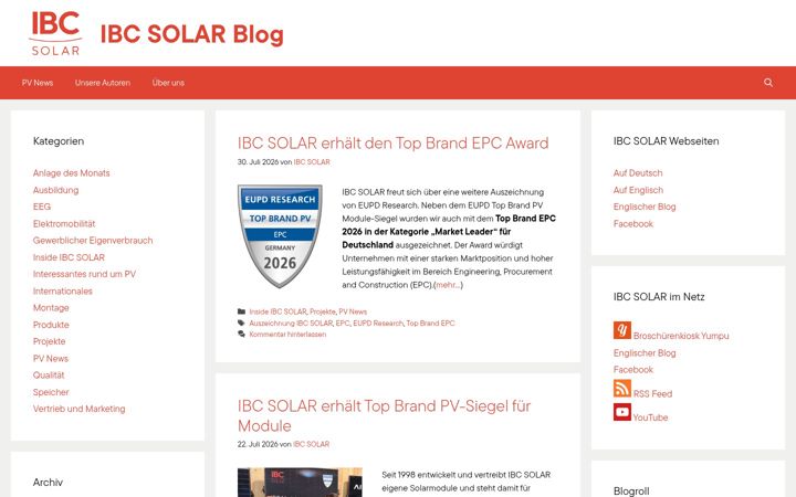 Screenshot of ibc-blog.de