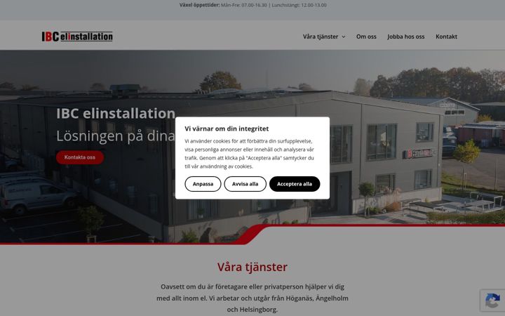 Screenshot of ibcelinstallation.se